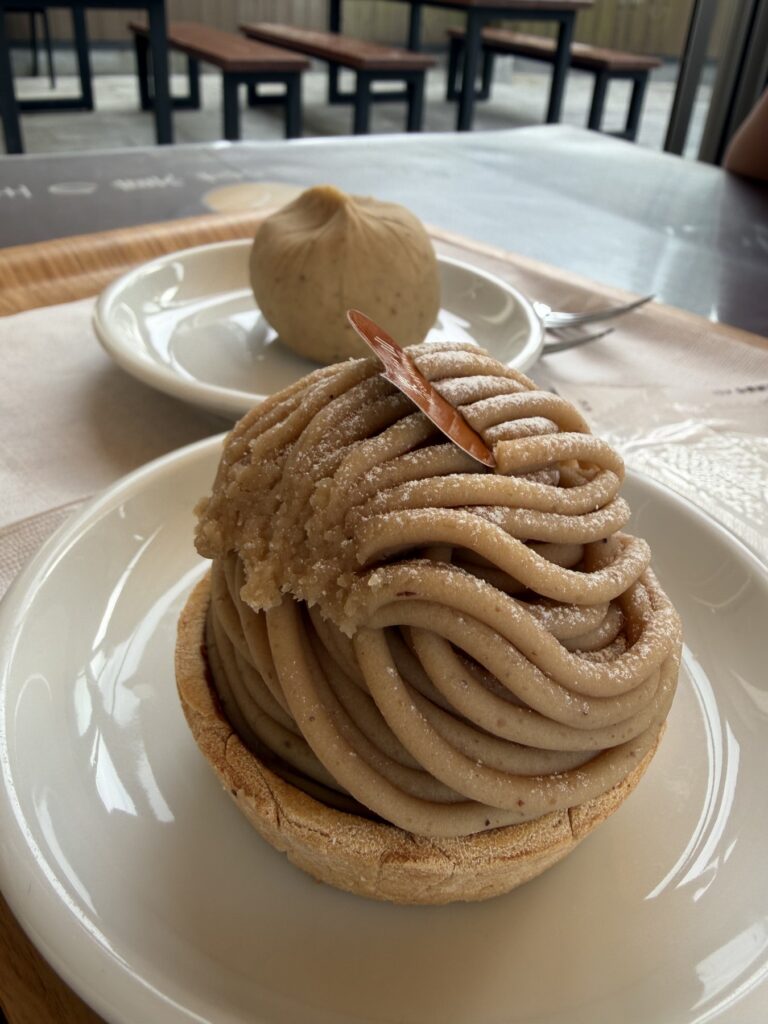 栗里宿カフェ モンブランタルト