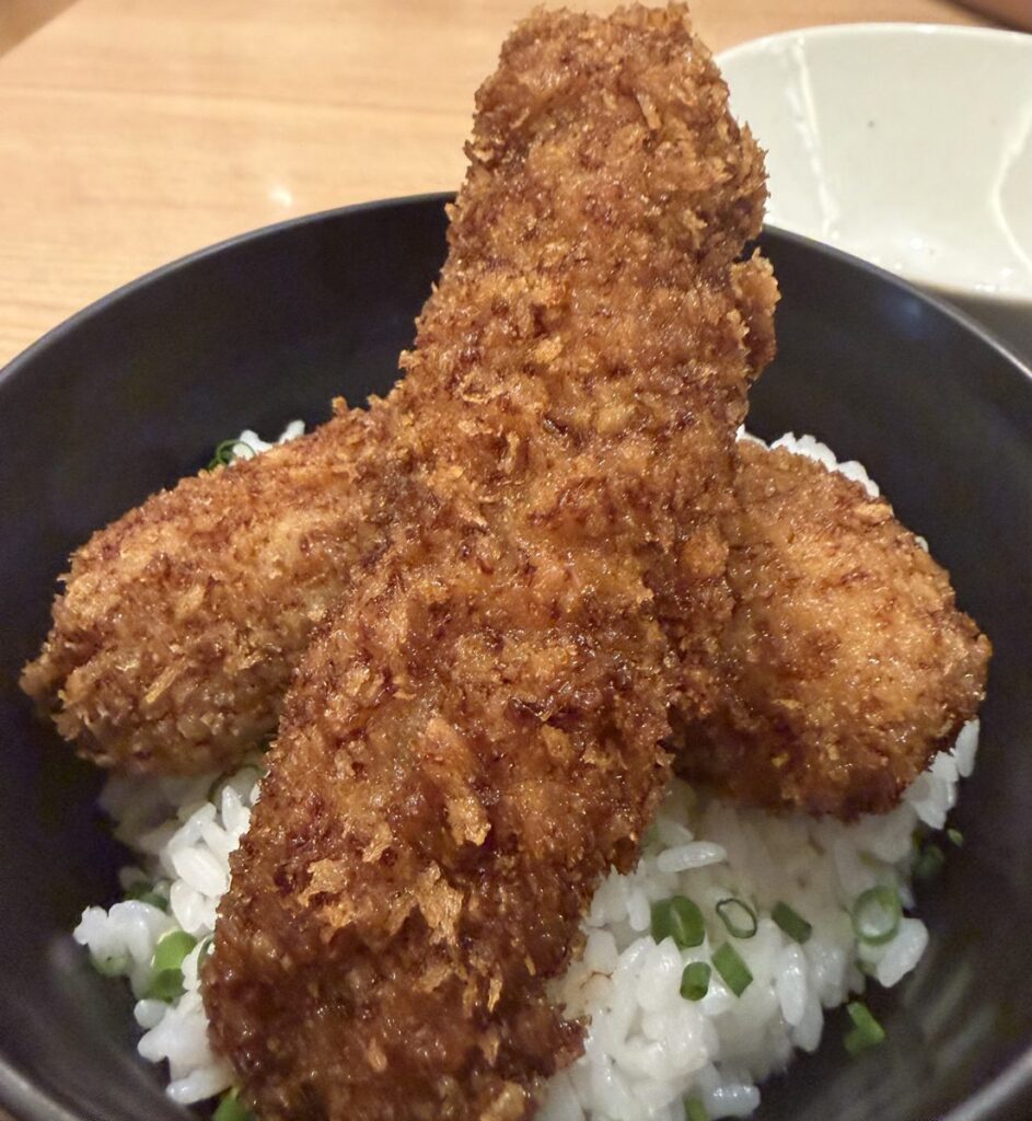 醤油カツ丼のカツ そのままの状態